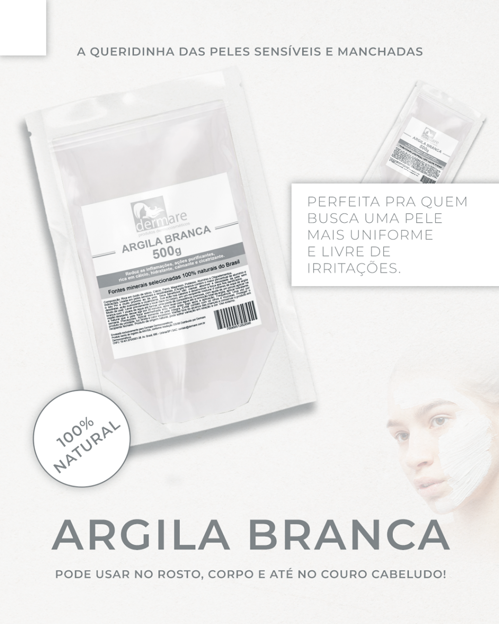 Argila Branca - 500g