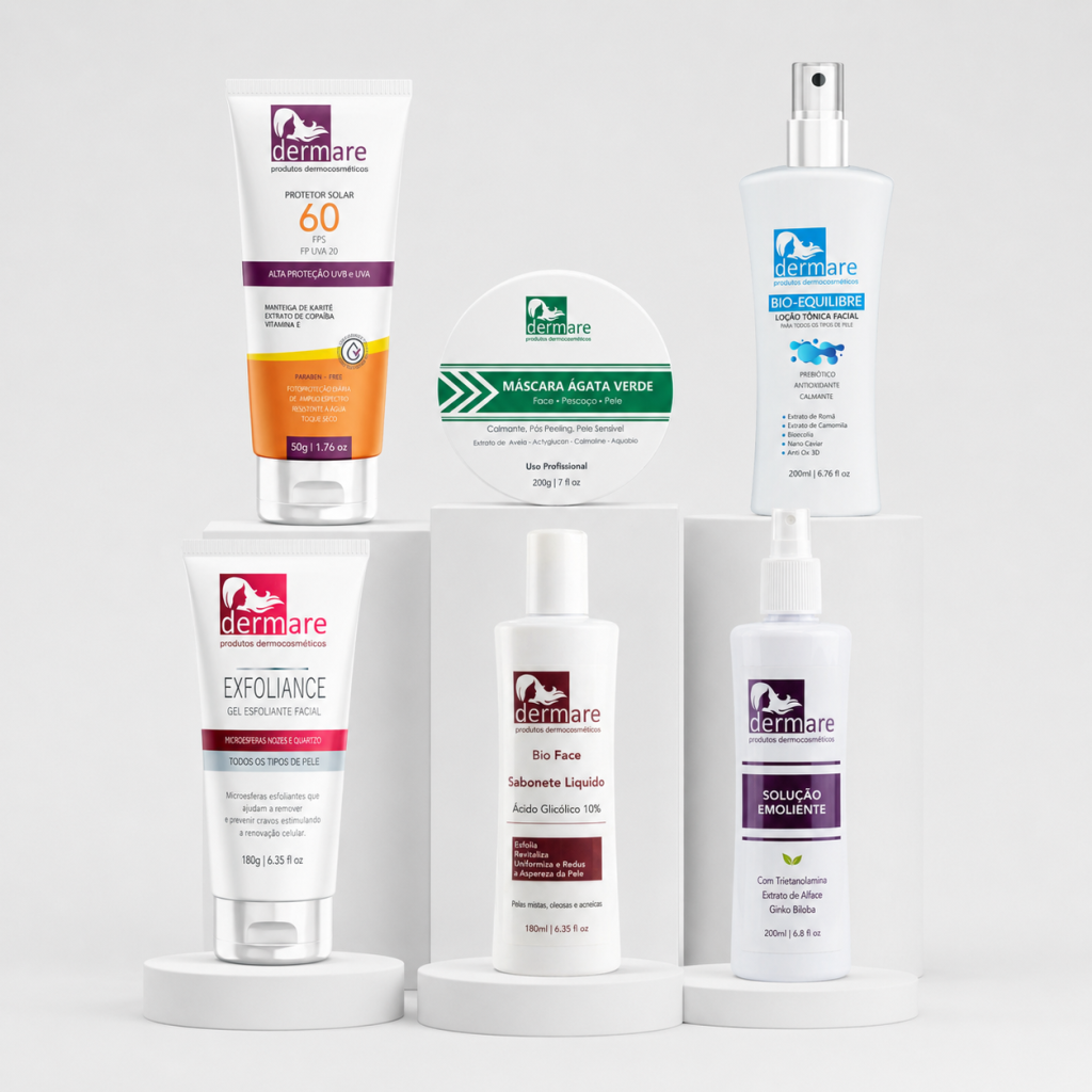 KIT DE LIMPEZA DE PELE - 6 PRODUTOS