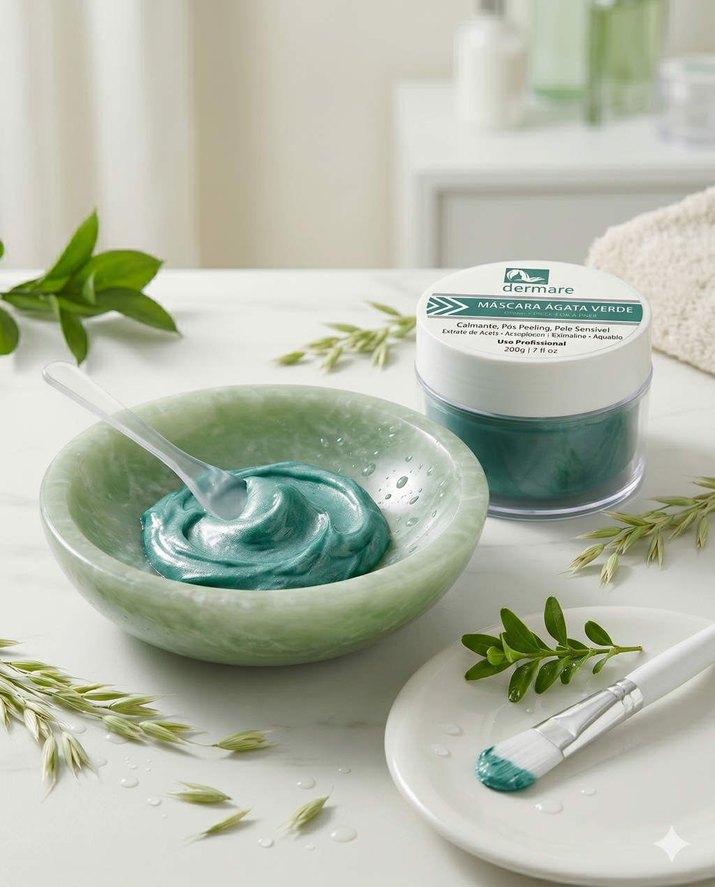 Máscara Agata Verde - Calmante 200g