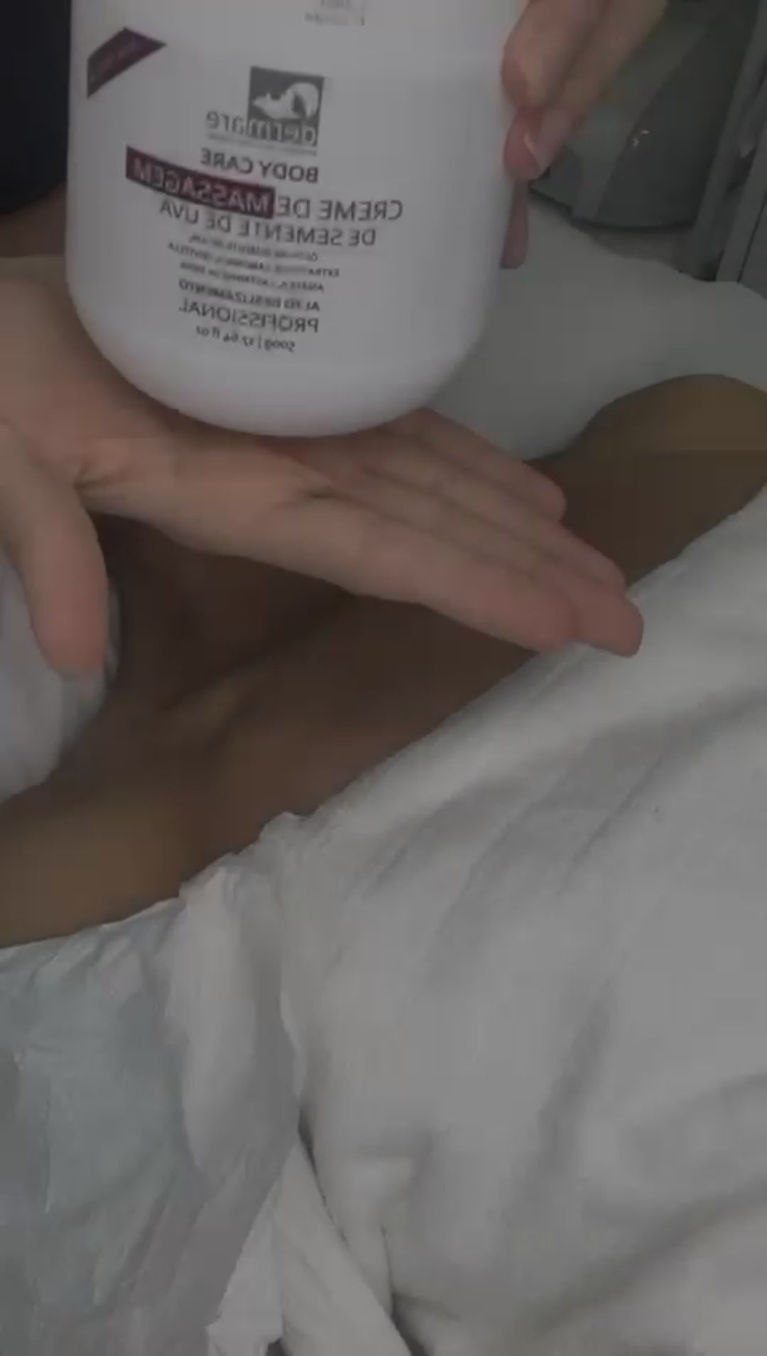 Creme de massagem de semente de uva - 500G